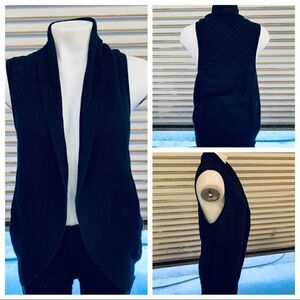 Gap black open front cardigan